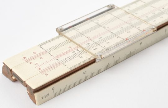 Faber Castell 1/87 Slide Rule w/Case & Manual (Excellent condition)