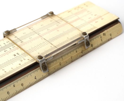 Faber Castell 1/54 System Darmstadt Slide Rule w/Leather Case & Manual (Fair condition)