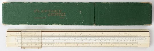 Faber Castell 1/22 Slide Rule w/Case (Fair condition)