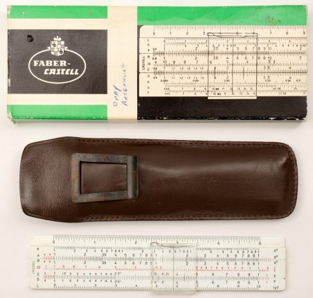 Faber Castell 67/87 Pocket Slide Rule w/Box & Case (Good condition)