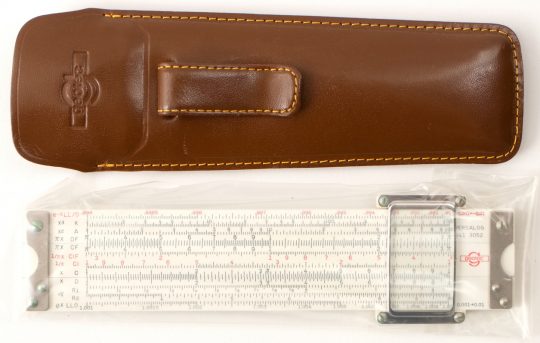 Geotec (Hemmi) Versalog 341-3052 Pocket Rule w/Leather Slip Case (New/mint)